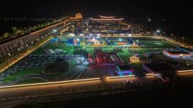 庆阳民俗文化园：烟火气点亮城市夜生活