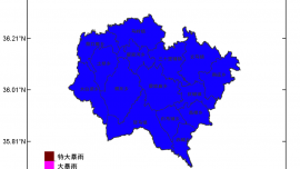 庆城县暴雨红色预警信号