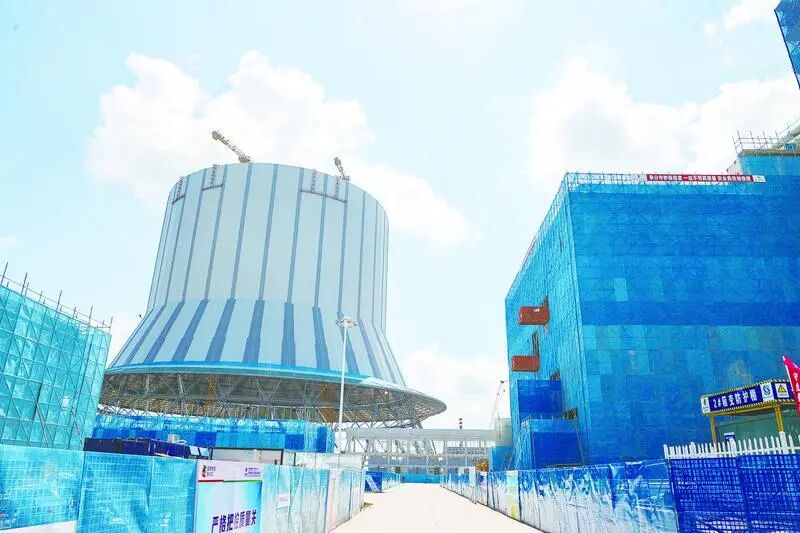 宁县早胜镇甘能化庆阳2×660MW煤电项目施工现场