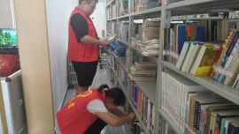 宁县图书馆开展大学生志愿者社会实践活动