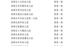 庆阳市2026年普惠性民办幼儿园认定名单公示