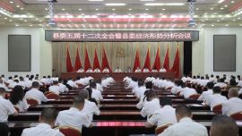 中国共产党庆城县第五届委员会第十二次全体（扩大）会议暨县委经济形势分析会议召开