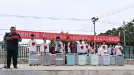 庆阳市宁县太昌镇申明村举办集体升学礼助推移风易俗