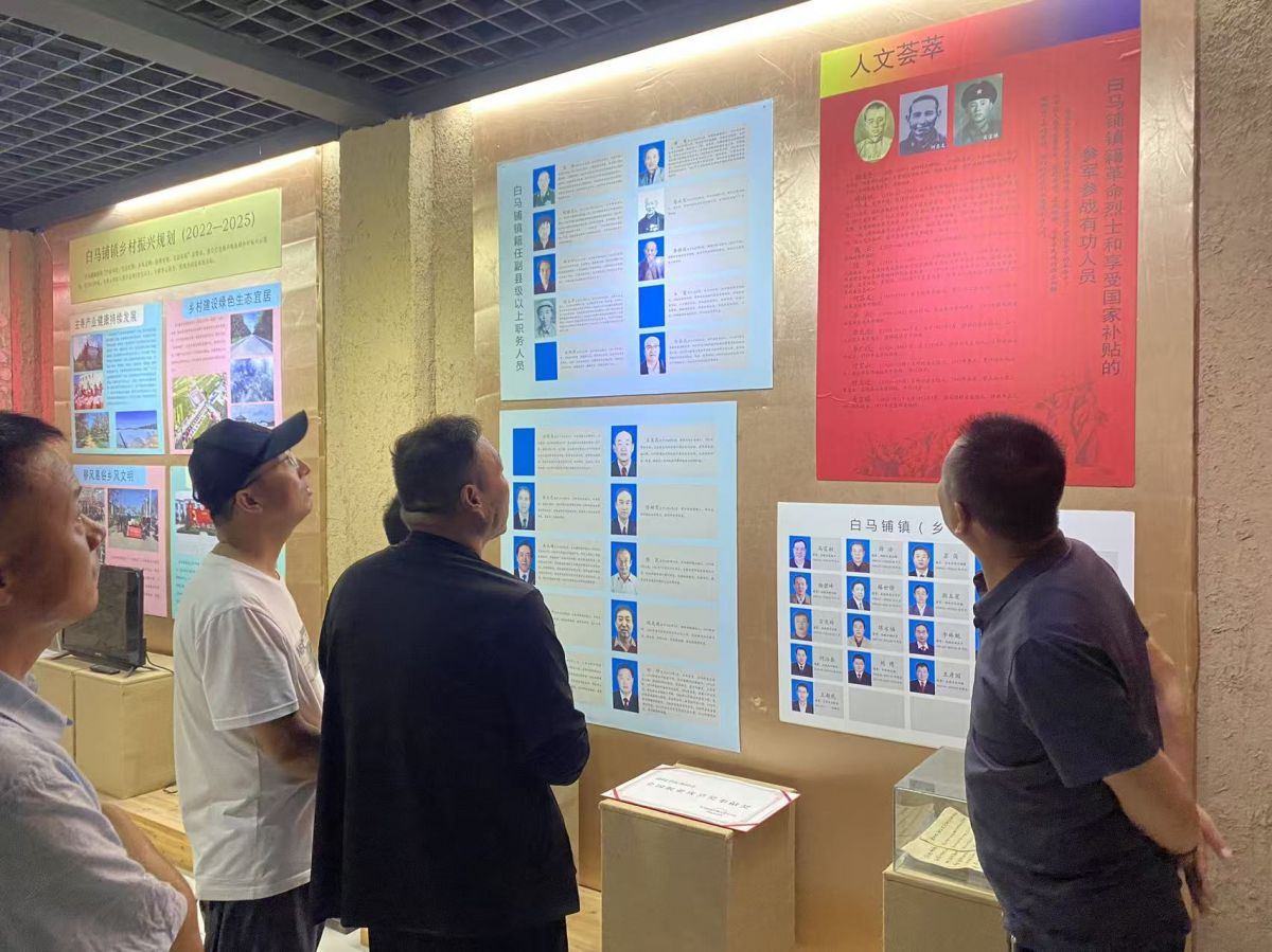 观摩团参观白马镇王畔村史馆