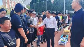 庆阳市残联领导看望慰问全省第十二届残运会运动员和教练员