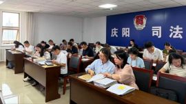 庆阳市司法局组织开展行政复议案卷集中评查工作