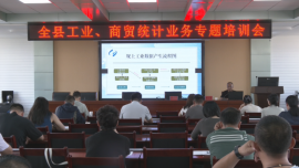 合水县举办工业、商贸统计业务专题培训班