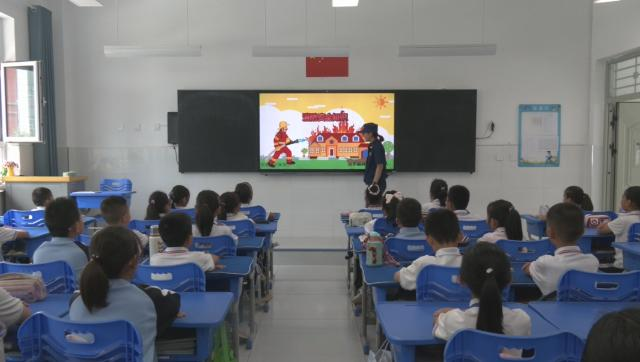 合水县消防救援大队开展消防安全知识进校园活动