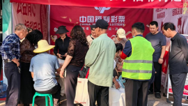 庆阳市福彩中心借力环洲古会开展公益主题宣传活动