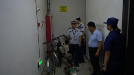 合水县消防救援大队开展高层住宅小区消防安全检查