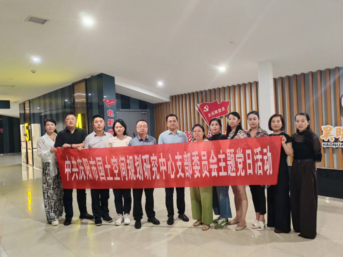 庆阳市国土空间规划研究中心开展主题党日观影活动