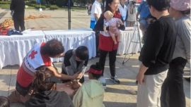 庆阳市各级红十字会开展“世界急救日”主题宣传活动