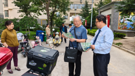 建行西峰西郊支行开展“清朗金融网络 守护安心消费”主题宣传活动——走进福阳家园 筑牢金融安全防线