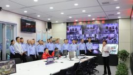 庆阳市公安局来我中心观摩交流党建工作