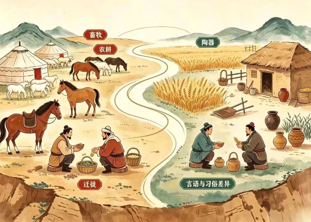 戎狄与周人 (AI生成想象图)