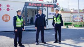 庆阳市公安局调度督导国庆假期道路交通安保工作