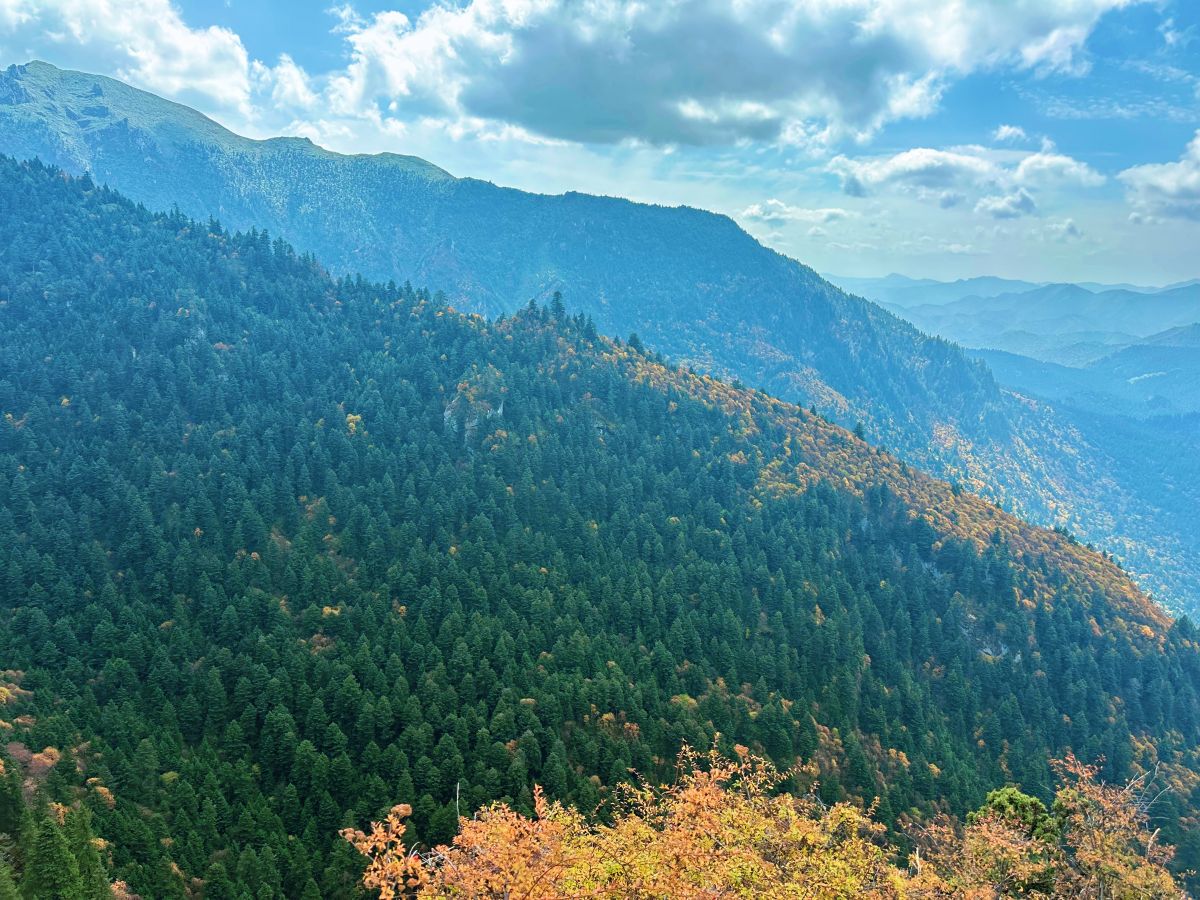 位于甘肃康乐、临潭、卓尼、渭源和临洮五县交界处的莲花山秋景 摄影师/何志敏