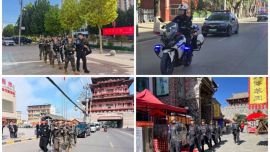 庆阳公安特警坚守岗位筑牢国庆假期安全防线
