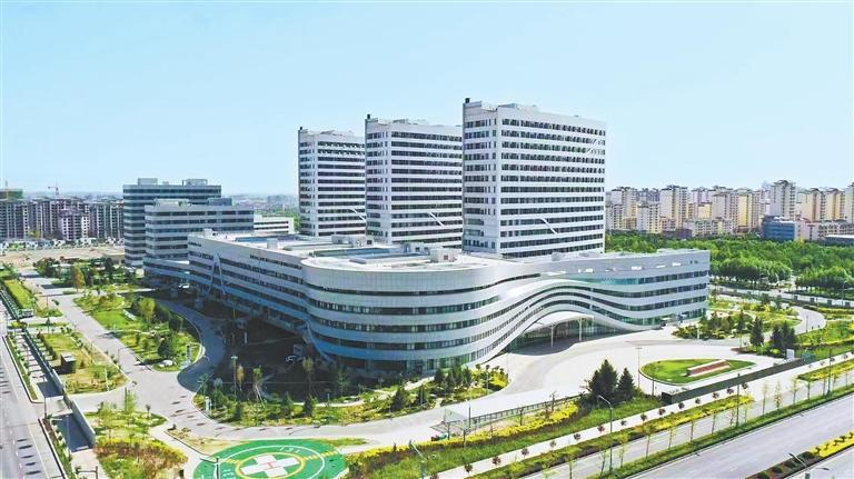 国家区域医疗中心——上海市第一人民医院酒泉医院。(省卫生健康委供图)