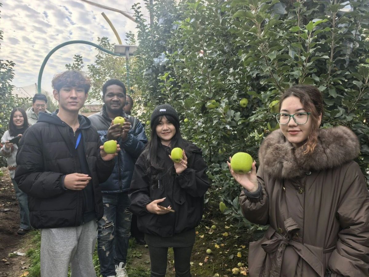 兰州理工大学国际留学生参加2026中国苹果年会暨庆阳苹果大会