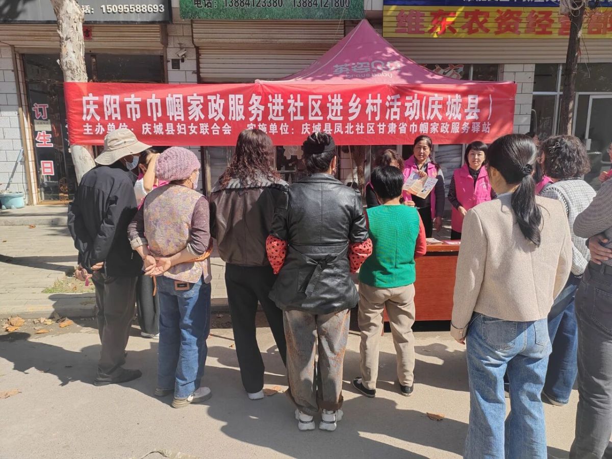 庆阳市庆城县妇联深入开展巾帼家政进社区进乡村活动