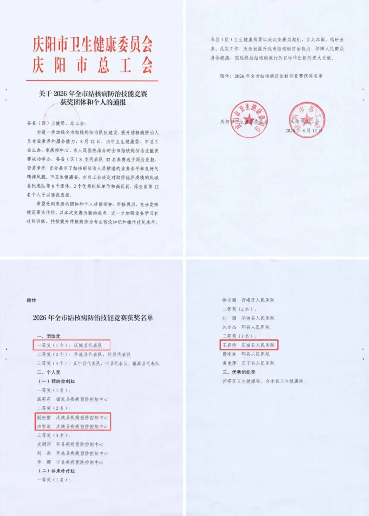 庆城县职工在省市多场专业技能竞赛中斩获多项殊荣